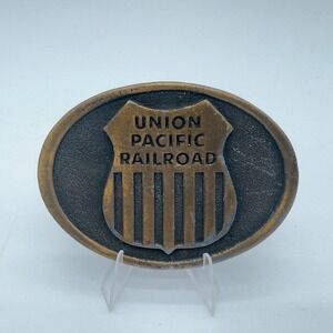 Vintage Union Pacific Railroad Belt Buckle Tiffany Studio BC309